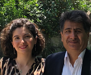 Davoudi and her father Hassan, Summer 2018.