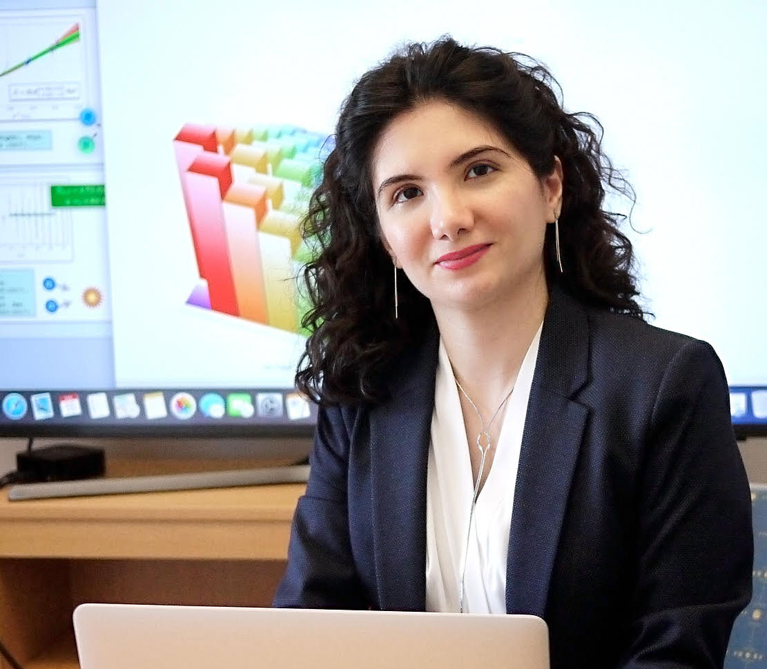Zohreh Davoudi, an assistant professor of physics at the University of Maryland, has been awarded a 2019 Sloan Research Fellowship. Image credit: Faye Levine 