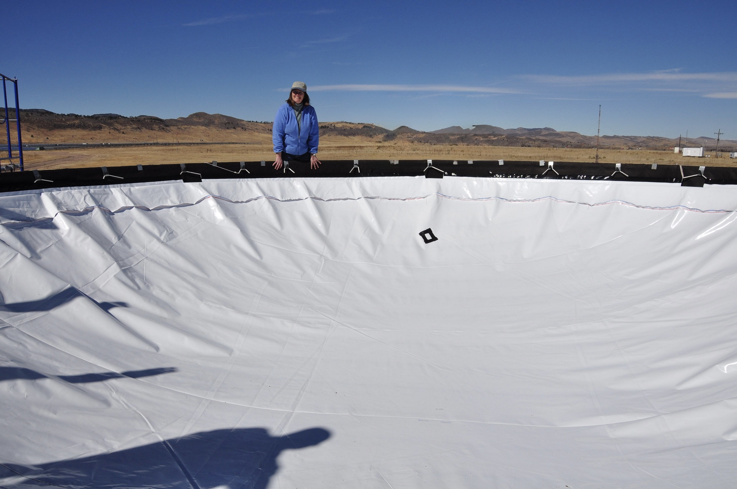 Dingus at the High Altitude Water Cherenkov Observatory in Mexico. Photo courtesy of Jordan Goodman.