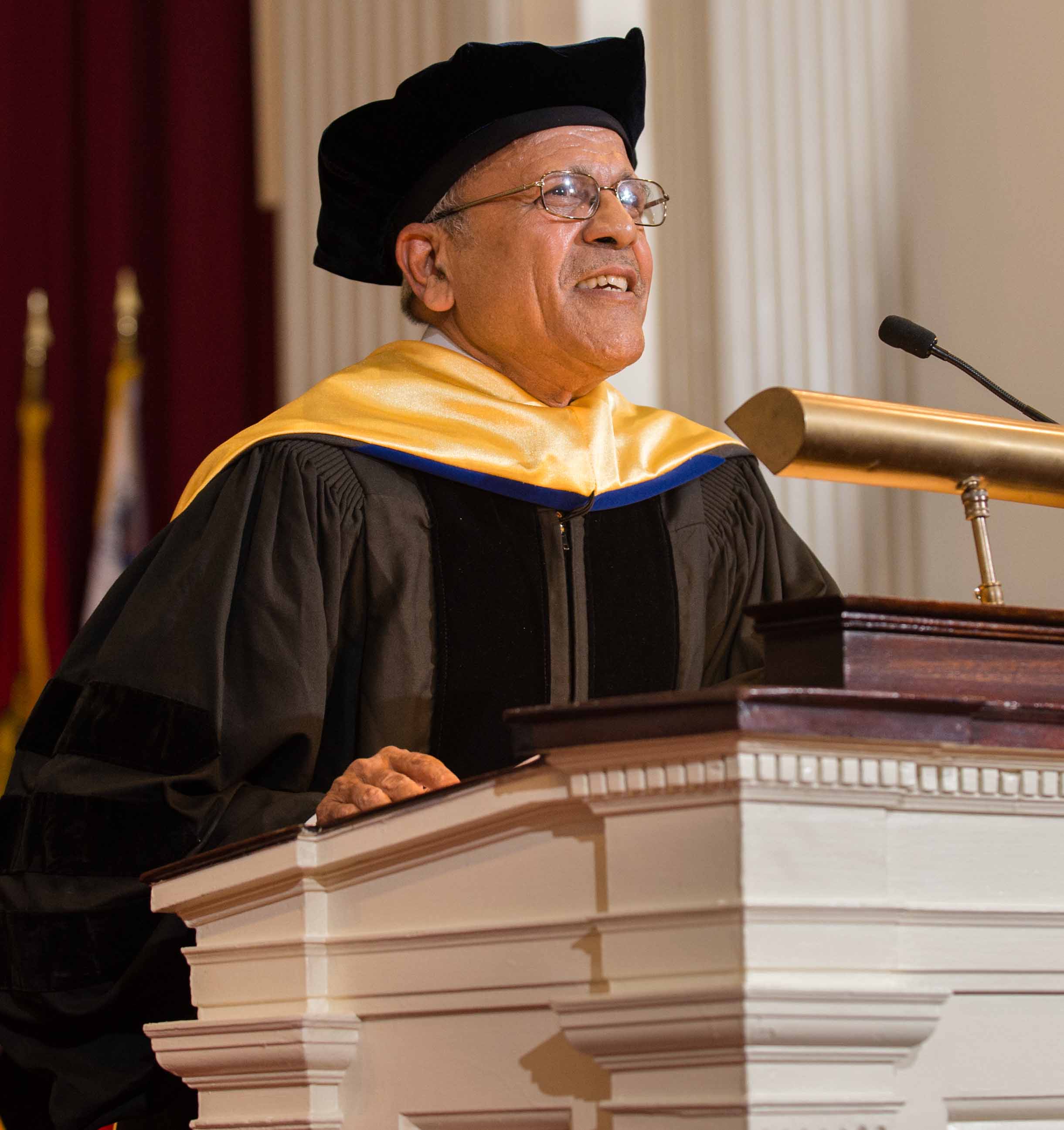 Rabi Mohapatra at the 2016 campus convocation