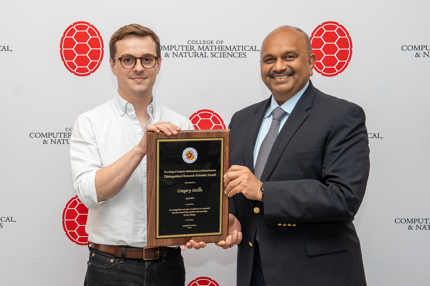 Grégory Moille and CMNS Dean Amitabh Varshney