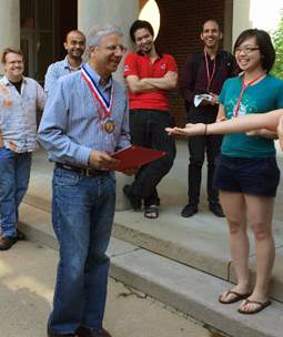 Adil Hassam was honored as the department's Outstanding Advisor in 2015.