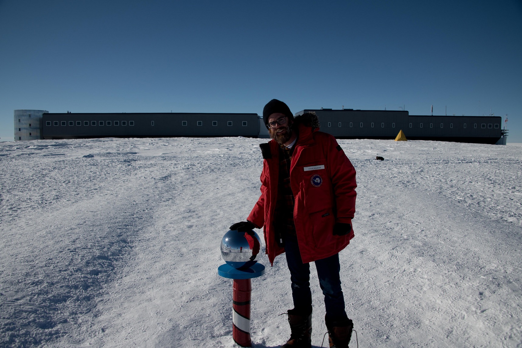 Steve Sclafani at the South Pole. 