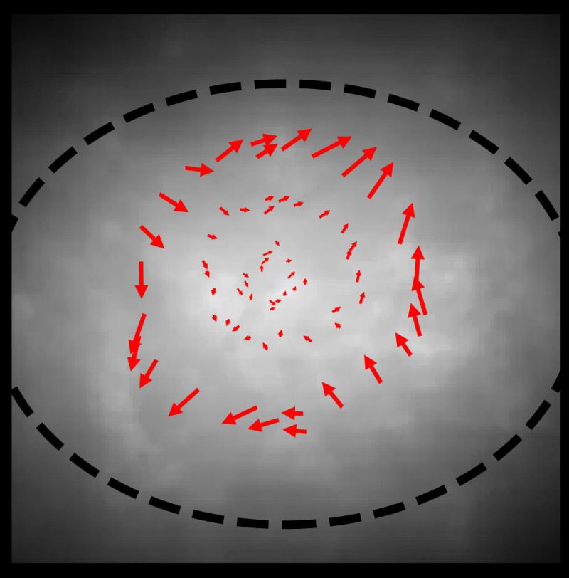 An example of a non-turbulent velocity field measured using the new technique. (Credit: Mingshu Zhao, UMD)